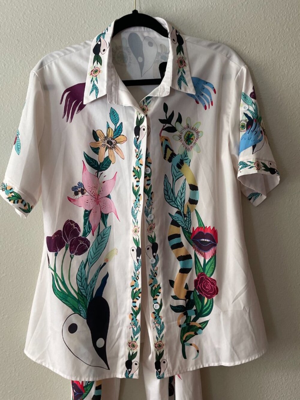 Maximalist artsy graphic two piece matching set - Picture 2 of 6